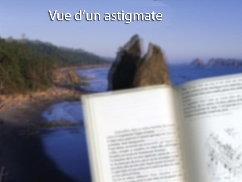 Vue d'un astigmate
